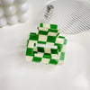 Jewelry Pvc Simple Checkerboard Handmade Hair Grab Clip For Women