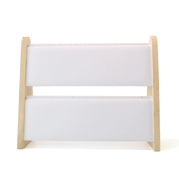 Jewelry Rack Bamboo Wood Geometric Style For Display