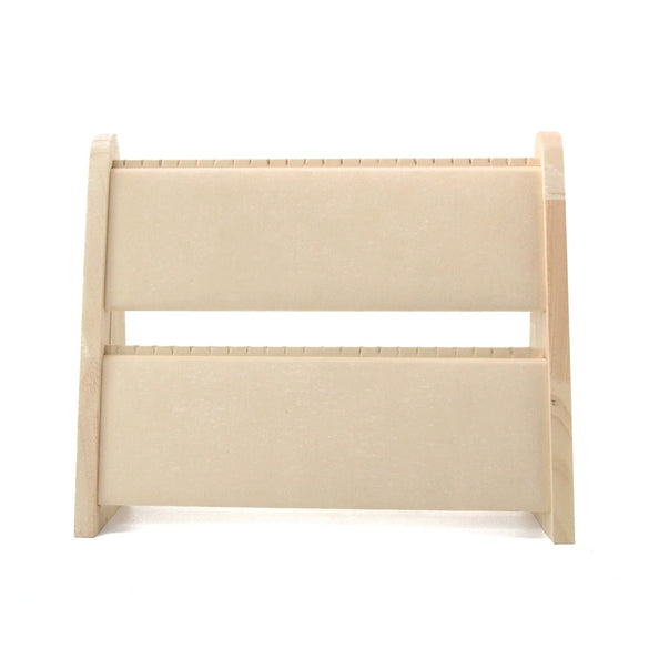 Jewelry Rack Bamboo Wood Geometric Style For Display