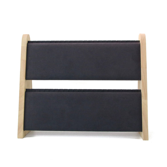 Jewelry Rack Bamboo Wood Geometric Style For Display