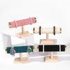 Jewelry Rack Bracelet Watch Display Storage Rack Solid Wood Splicing Single Layer Highend