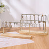 Jewelry Rack Iron Metal Solid Wood Three Layers Highend Art Design