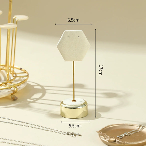 Jewelry Rack Metal And Super Fiber Highend Splicing Style For Ring Necklace Bracelet Pendant