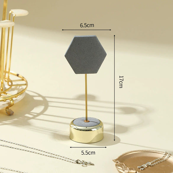 Jewelry Rack Metal And Super Fiber Highend Splicing Style For Ring Necklace Bracelet Pendant