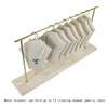 Jewelry Rack Metal Wrought Iron Solid Wood Advanced Sense Hanger Shaped For Necklace Ear Studs Display