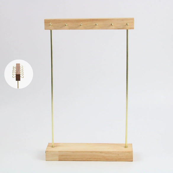 Jewelry Rack Wooden Square Round Tshaped Display Stand For Necklaces And Bracelets