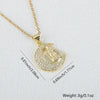 Jewelry Religious Pendant Niche Style Copper Geometric Design