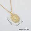 Jewelry Religious Pendant Niche Style Copper Geometric Design