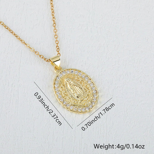 Jewelry Religious Pendant Niche Style Copper Geometric Design
