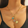 Jewelry Replaceable Pendant Necklace Alloy Drop Shape Star Geometric Diamond Ochain Women's