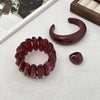 Jewelry Resin Elastic Bracelet Vintage Geometric Handmade Asymmetrical Shaped