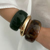 Jewelry Resin Exaggerated Retro Asymmetrical Handmade Bracelet