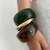 Jewelry Resin Exaggerated Retro Asymmetrical Handmade Bracelet