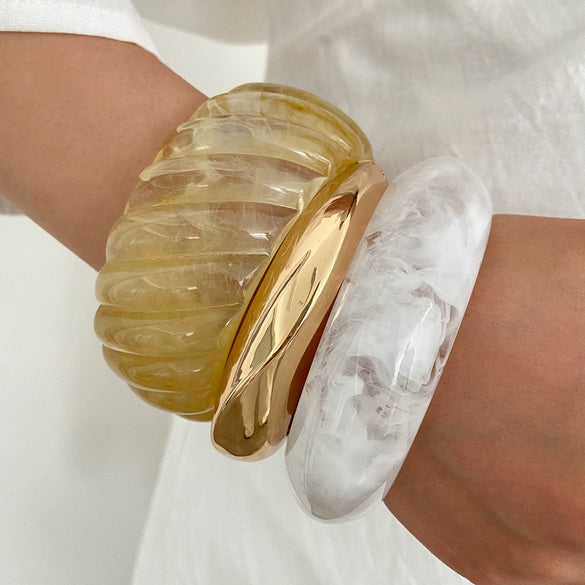 Jewelry Resin Geometric Polish Bracelet For Women