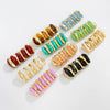 Jewelry Resin Handmade Geometric Elastic Bracelet For Women