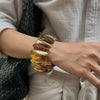 Jewelry Resin Handmade Geometric Elastic Bracelet For Women