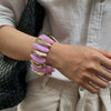 Jewelry Resin Handmade Geometric Elastic Bracelet For Women