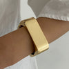Jewelry Resin Square Wide Bracelet Versatile Retro Red Glossy Manual Electroplated For Women