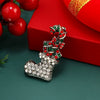 Jewelry Retro Christmas Brooch Rhinestone Geometric Diamond Design