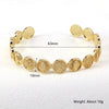 Jewelry Retro Fashion Simple Brass Goldplated Religious Adjustable Bracelets Geometric Light Luxury Style