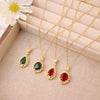 Jewelry Retro Feminine Style Light Luxury Titanium Steel Clavicle Chain With Geometric Pattern And Electroplating Process