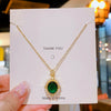 Jewelry Retro Feminine Style Light Luxury Titanium Steel Clavicle Chain With Geometric Pattern And Electroplating Process