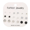 Jewelry Retro Geometric Crystal Alloy English Alphabet Butterfly Woven Round Earrings Set