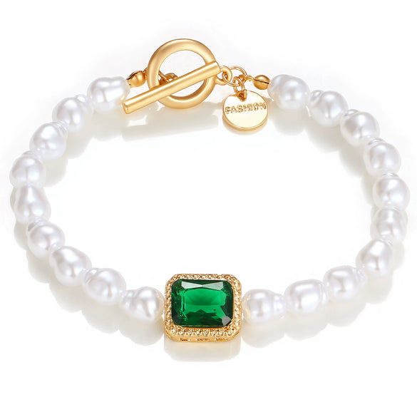 Jewelry Retro Punk Style Bracelet Crystal Alloy Geometric