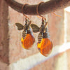 Jewelry Retro Small Bee Water Drop Alloy Electroplated Earrings
