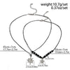 Jewelry Retro Star Pendant Necklace Metal Alloy Wax Line Electroplated