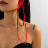 Jewelry Ribbon Bow Stud Earrings Electroplating Original Design