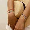 Jewelry Rice Beads Woven Flower Geometric Necklace