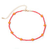Jewelry Rice Beads Woven Flower Geometric Necklace