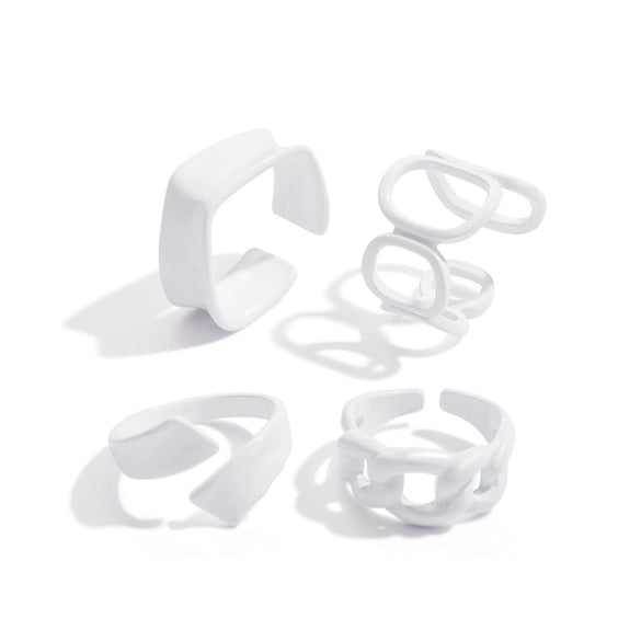 Jewelry Ring Alloy Geometric Electroplating Personality Open Ring For Men