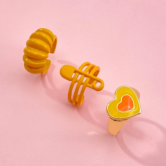 Jewelry Ring Alloy Geometric Electroplating Personality Open Ring For Men