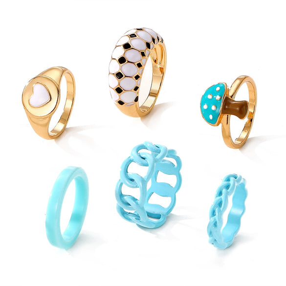 Jewelry Ring Alloy Geometric Electroplating Personality Open Ring For Men