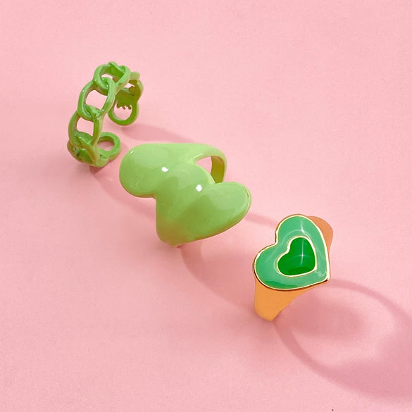 Jewelry Ring Alloy Geometric Electroplating Personality Open Ring For Men