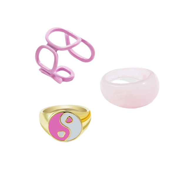 Jewelry Ring Alloy Geometric Electroplating Personality Open Ring For Men