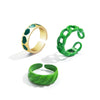 Jewelry Ring Alloy Geometric Electroplating Personality Open Ring For Men