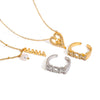 Jewelry Ring And Necklace Titanium Steel Stainless Steel Electroplating Mama Letter Design