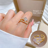 Jewelry Ring Brass Crown Cartoon Style Electroplating