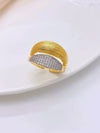 Jewelry Ring Copper Geometric Electroplated Irregular Opening Adjustable Unisex