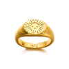 Jewelry Ring Simple Retro Style Unisex Geometric Wave Pattern Electroplated