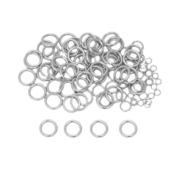 Jewelry Ring Stainless Steel Geometric Mirror Water Plated