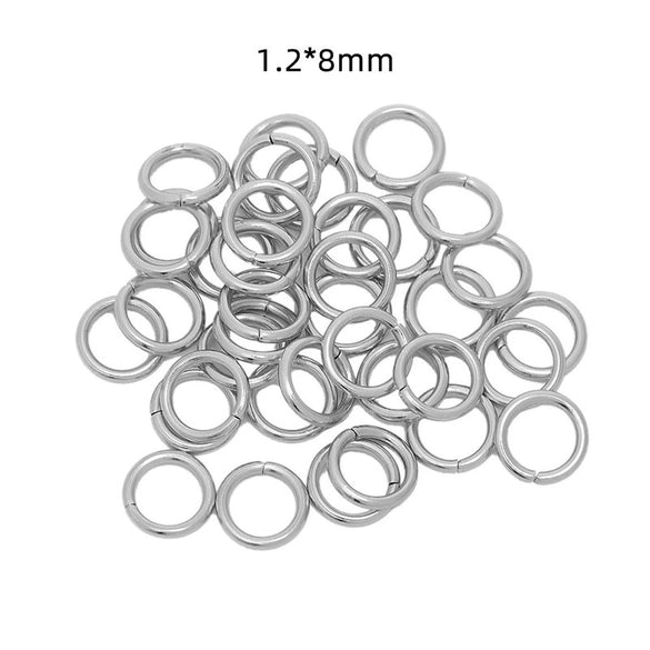 Jewelry Ring Stainless Steel Geometric Mirror Water Plated