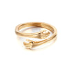 Jewelry Ring Titanium Steel Geometric Electroplating Unisex
