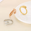 Jewelry Ring Titanium Steel Geometric Electroplating Unisex