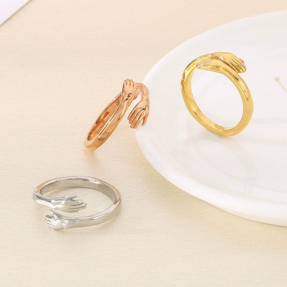 Jewelry Ring Titanium Steel Geometric Electroplating Unisex
