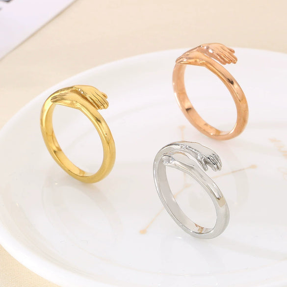 Jewelry Ring Titanium Steel Geometric Electroplating Unisex