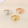 Jewelry Ring Titanium Steel Geometric Electroplating Unisex